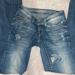 BKE Denim Jeans (Sabrina Style) Distressed Bootcut Jeans 25L